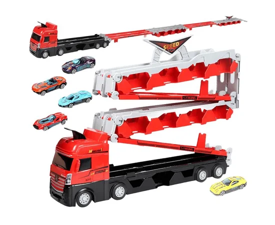 Игровой набор-грузовик SHT D663-T202 Catapult Truck + 8 small car Colorful