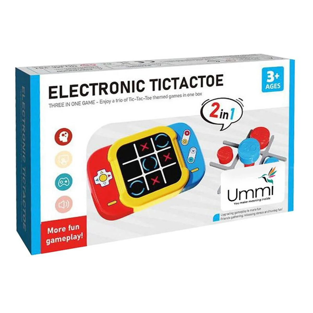 Портативная интерактивная игра Ummi ME-252 2in1 Electronic Tic-Tac-Toe Yellow