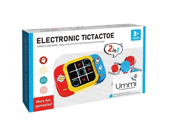 Портативная интерактивная игра Ummi ME-252 2in1 Electronic Tic-Tac-Toe Yellow