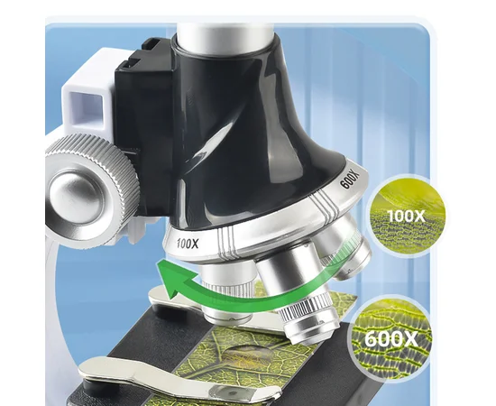 Детский вертикальный микроскоп 3303 Black / White