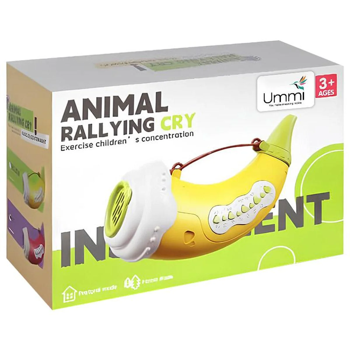 Музыкальная интерактивная игрушка Ummi ME-211 Animal Rallying Cry Red