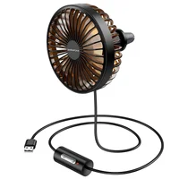 Вентилятор автомобильный Borofone DBF11 three speed (USB-A) Black
