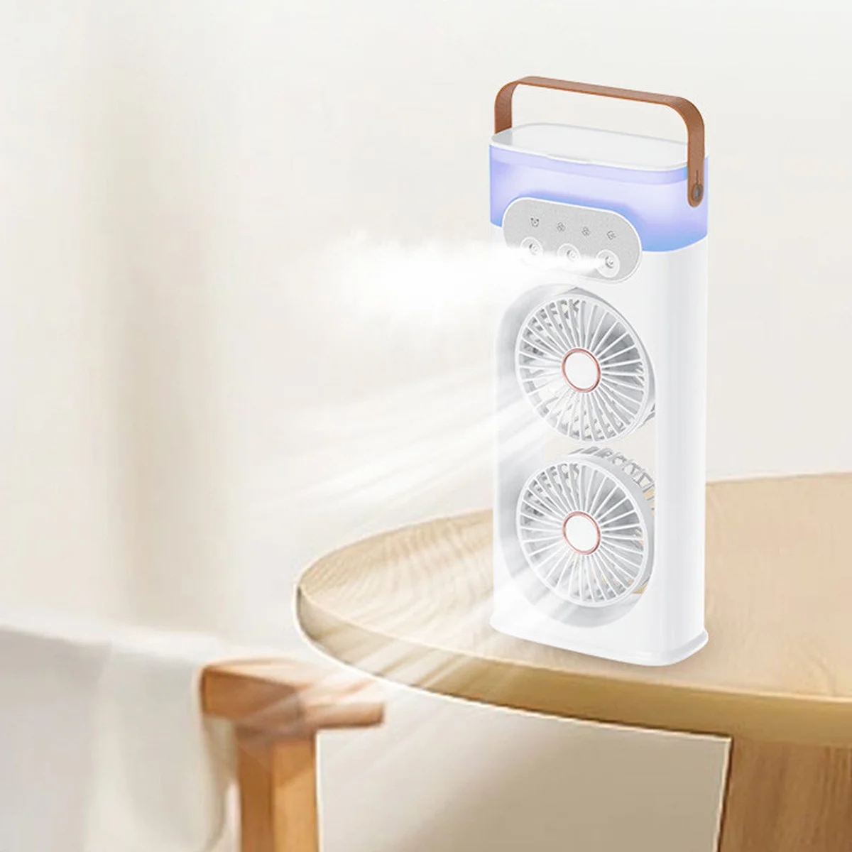 Настольный вентилятор SL617 2in1 с водяным охлаждением White