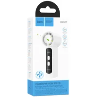 Портативный вентилятор Hoco HX601 handheld folding fan 3000 mAh White