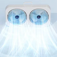 Настольный вентилятор F105 Dual-Fan Design 1800mAh Blue