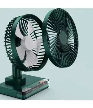 Настільний вентилятор DF11-B with clock 7200 mAh Green