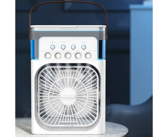 Настольный вентилятор Spray Fan-B 2in1 с регулировкой угла наклона и водяным охлаждением White