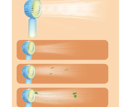 Портативный вентилятор LT-S3231 300mAh Light Blue