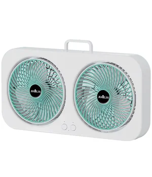 Настольный вентилятор F105 Dual-Fan Design 1800mAh Green
