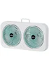 Настільний вентилятор F105 Dual-Fan Design 1800mAh Green