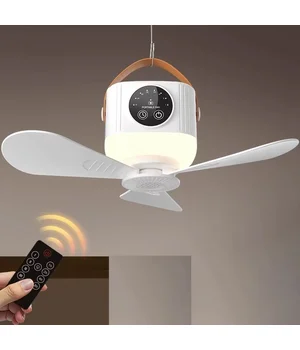 Портативный вентилятор D01 with LED and remote control 7200mAh White
