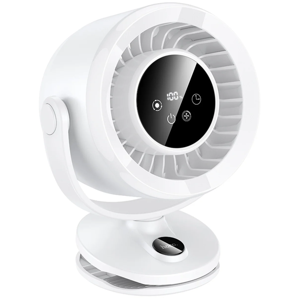 Портативный вентилятор Hoco HX608 handheld folding fan 3600 mAh White