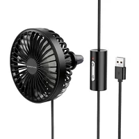 Вентилятор автомобильный Borofone DBF11 three speed (USB-A) Black