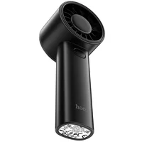 Портативный вентилятор Hoco HX600 handheld folding fan 1200 mAh Black