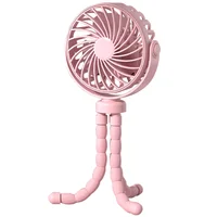 Портативный вентилятор Q2 Octopus 500mAh Pink