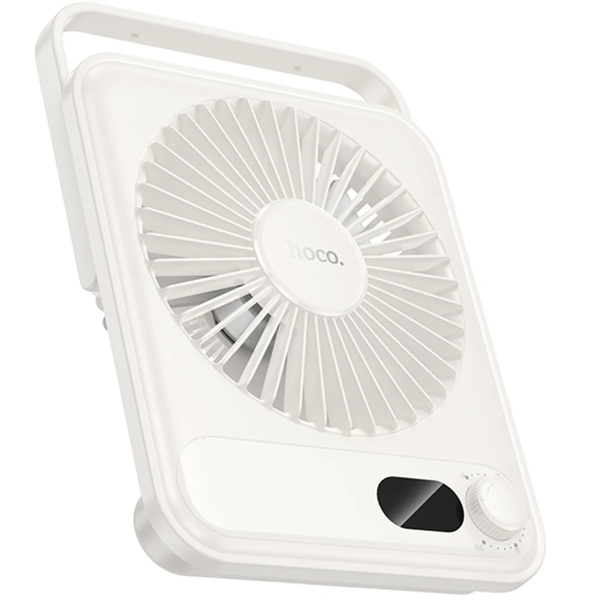 Портативный вентилятор Hoco HX607 handheld folding fan 2000 mAh White