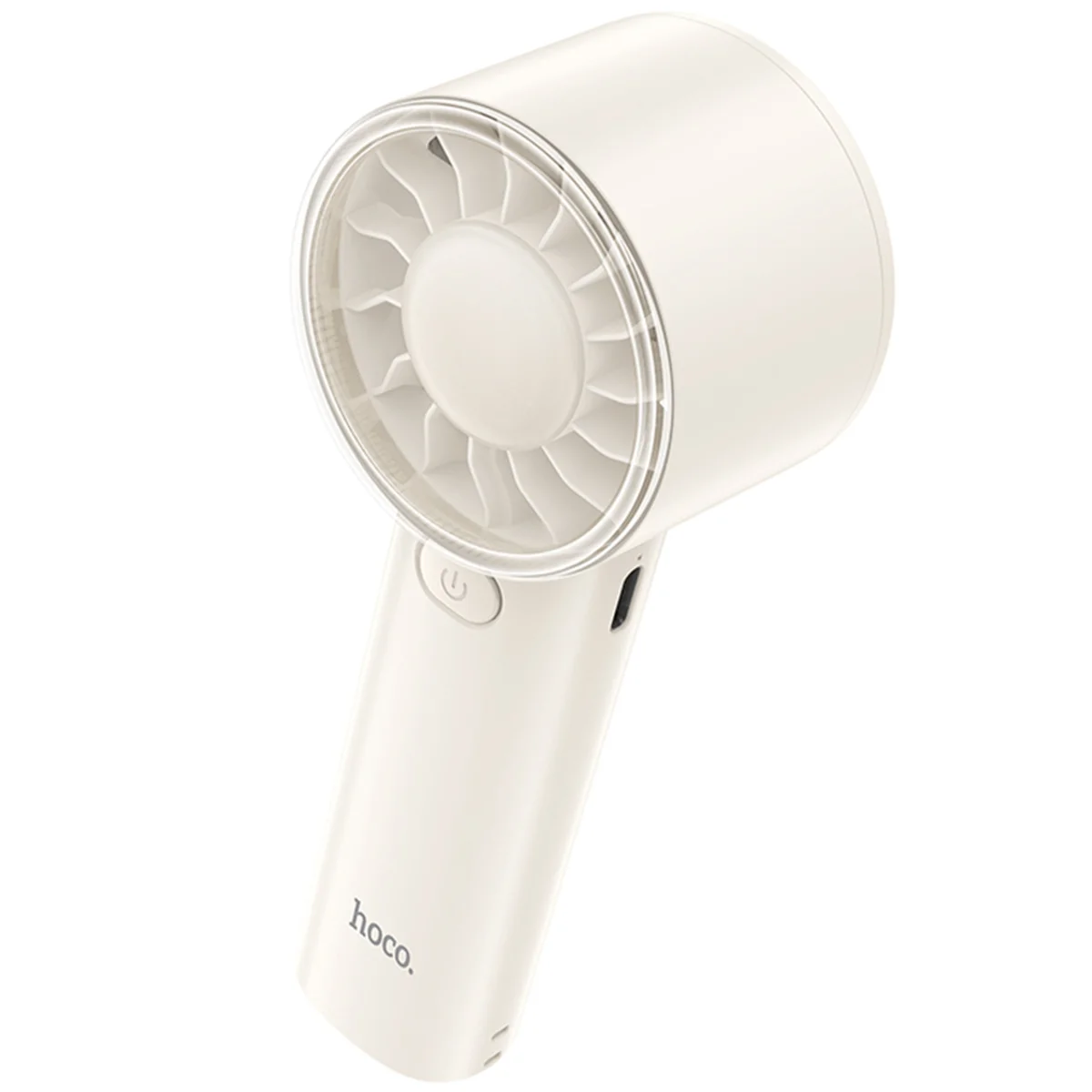 Портативный вентилятор Hoco HX600 handheld folding fan 1200 mAh White