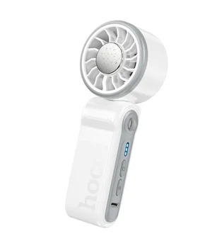 Портативный вентилятор Hoco HX604 handheld folding fan 3000 mAh White