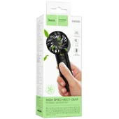 Портативный вентилятор Hoco HX600 handheld folding fan 1200 mAh Black