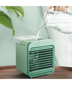 Настільний вентилятор SL08 з водяним охолодженням 2400 mAh Green