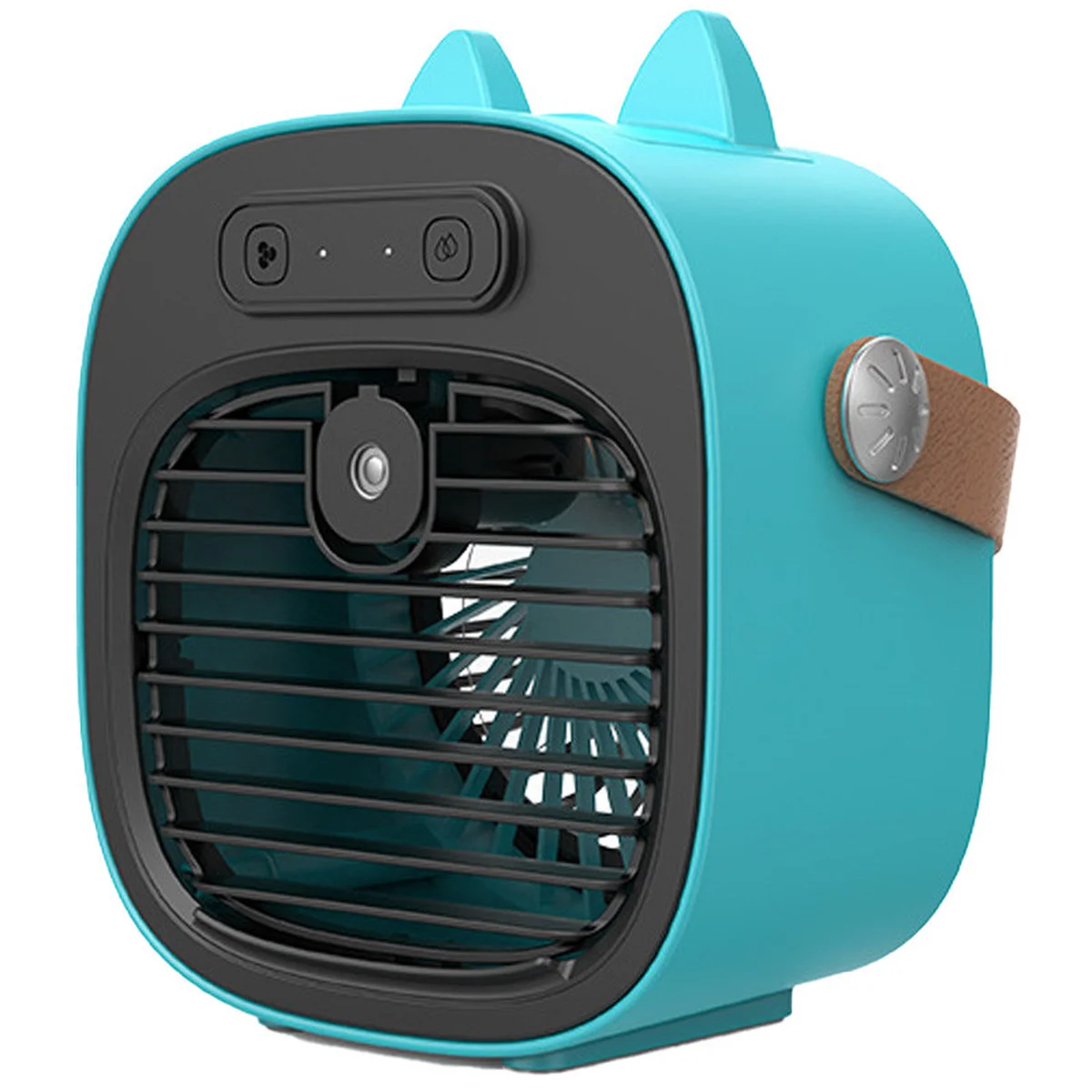 Настольный вентилятор F12 с подставкой для телефона и водяным охлаждением 4000mAh Blue