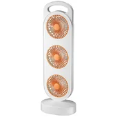 Настільний вентилятор Three Head Fan 1200 mAh Orange