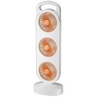 Настольный вентилятор Three Head Fan 1200 mAh Orange