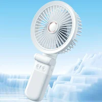 Портативный вентилятор GF12 с зажимом+LED 5400mAh White
