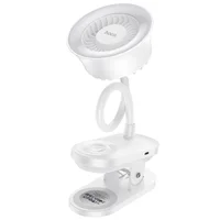 Портативный вентилятор Hoco HX610 handheld folding fan 1800 mAh White