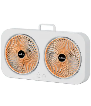 Настольный вентилятор F105 Dual-Fan Design 1800mAh Yellow