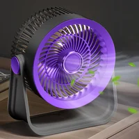 Портативный вентилятор S35 Built-in aromatherapy/mosquito repellent box 2400mAh Black / Purple