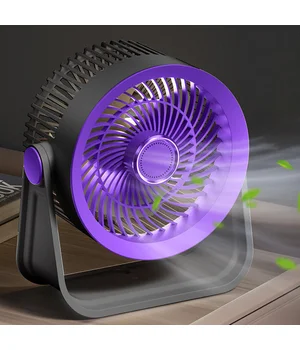 Портативний вентилятор S35 Built-in aromatherapy/mosquito repellent box 2400mAh Black / Purple