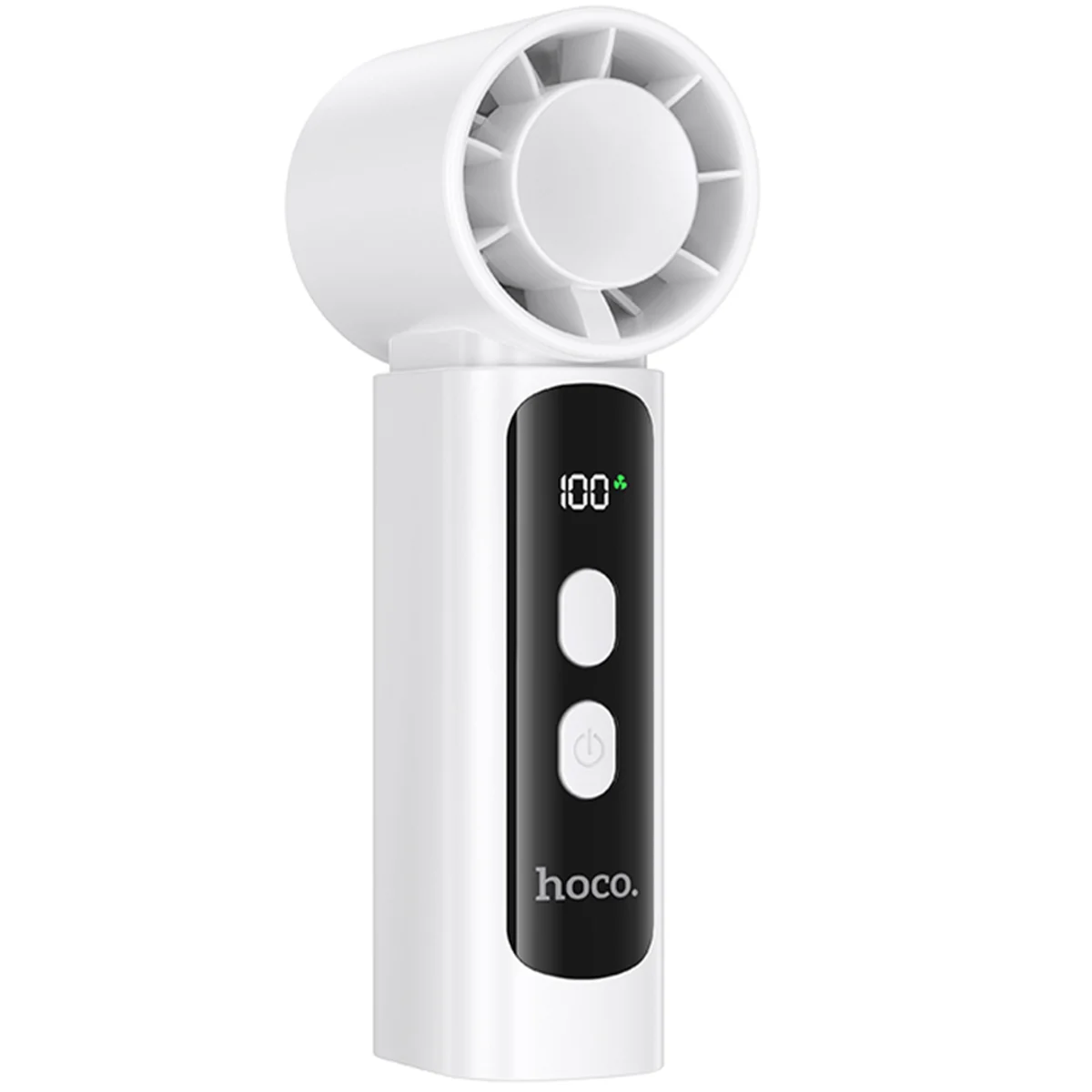 Портативный вентилятор Hoco HX601 handheld folding fan 3000 mAh White