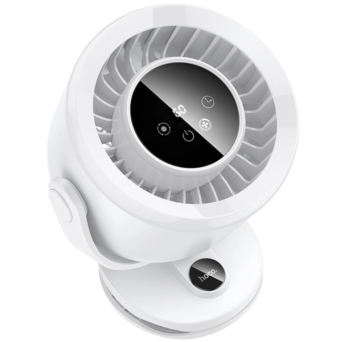 Портативный вентилятор Hoco HX608 handheld folding fan 3600 mAh White