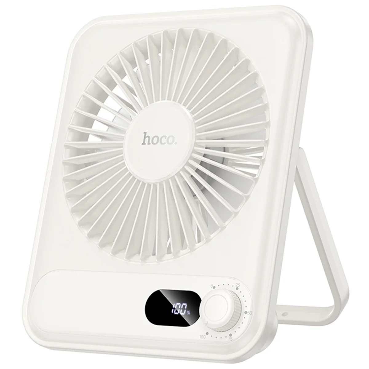 Портативный вентилятор Hoco HX607 handheld folding fan 2000 mAh White