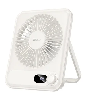 Портативний вентилятор Hoco HX607 handheld folding fan 2000 mAh White