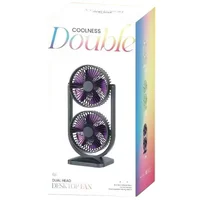 Настольный вентилятор S30 Dual-Fan 3000mAh Black