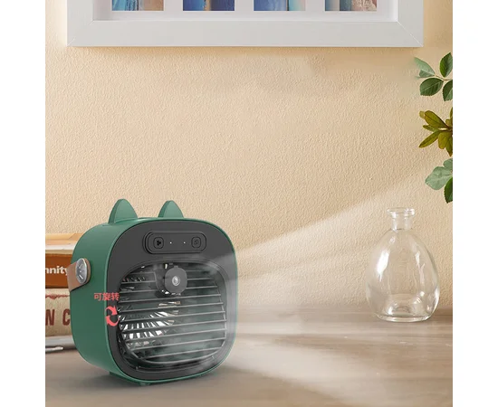Настольный вентилятор F12 с подставкой для телефона и водяным охлаждением 4000mAh Green