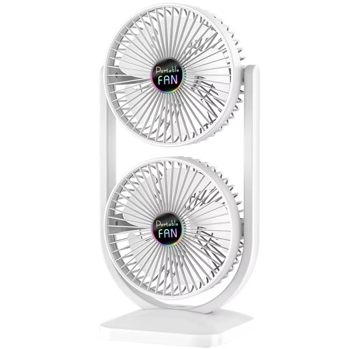 Настольный вентилятор S30 Dual-Fan 3000mAh White