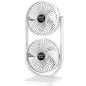 Настільний вентилятор S30 Dual-Fan 3000mAh White