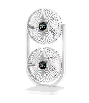 Настольный вентилятор S30 Dual-Fan 3000mAh White