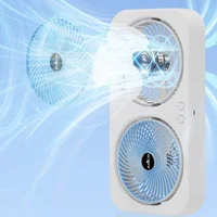 Настольный вентилятор F105 Dual-Fan Design 1800mAh Blue