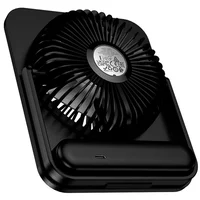 Портативный вентилятор Hoco HX607 handheld folding fan 2000 mAh Black