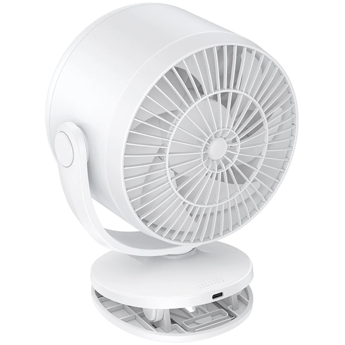 Портативный вентилятор Hoco HX608 handheld folding fan 3600 mAh White