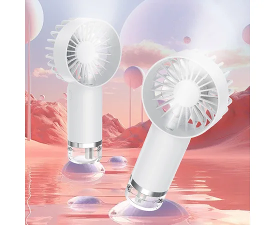 Портативный вентилятор SL610 с водяным охлаждением 500mAh White