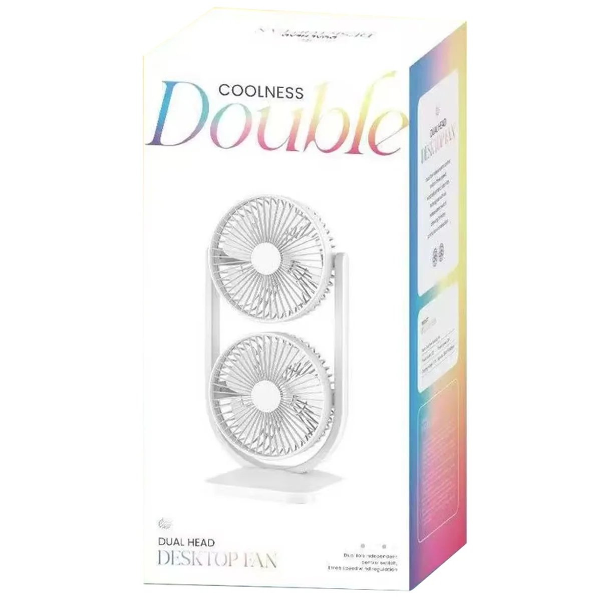 Настольный вентилятор S30 Dual-Fan 3000mAh White