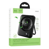 Портативный вентилятор Hoco HX607 handheld folding fan 2000 mAh Black