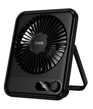 Портативний вентилятор Hoco HX607 handheld folding fan 2000 mAh Black