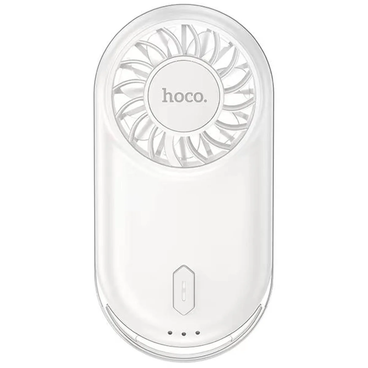 Портативный вентилятор Hoco HX611 ultra-thin pocket 900 mAh Milky White