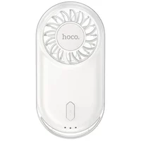 Портативный вентилятор Hoco HX611 ultra-thin pocket 900 mAh Milky White